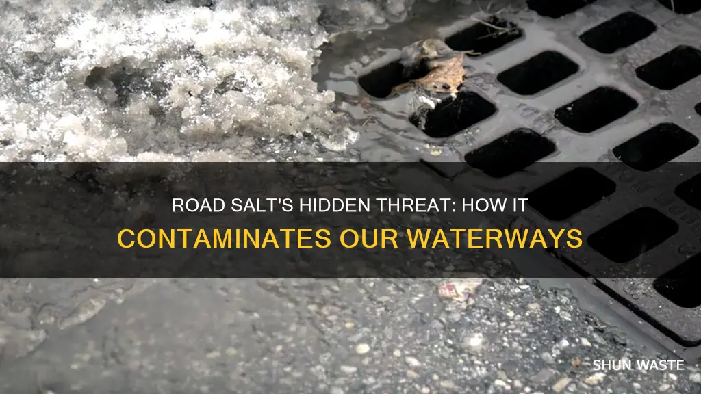 how does road salt pollute water