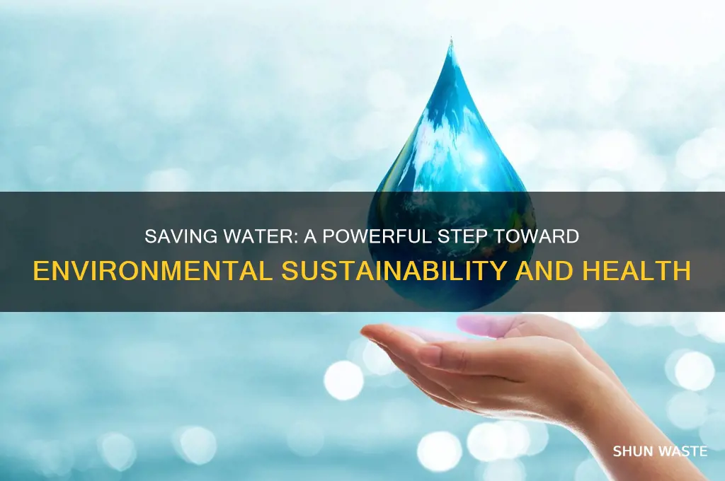 how does saving water impact the environment