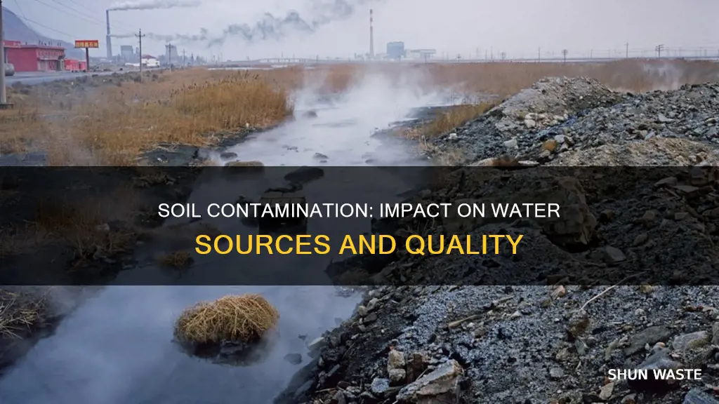 how does soil contamination or land pollution affect the water