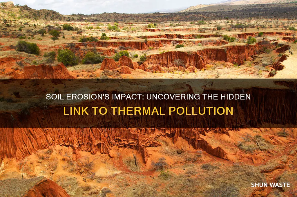 how does soil erosion cause thermal pollution