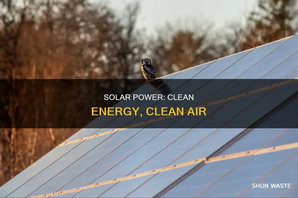 how does solar energy reduce air pollution