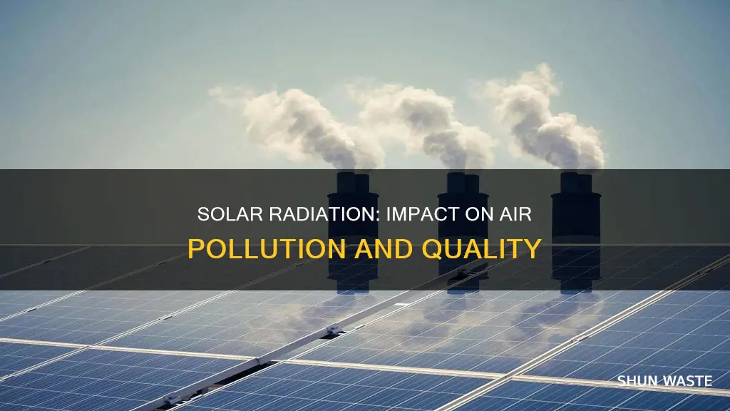 how does solar radiation affect air pollution