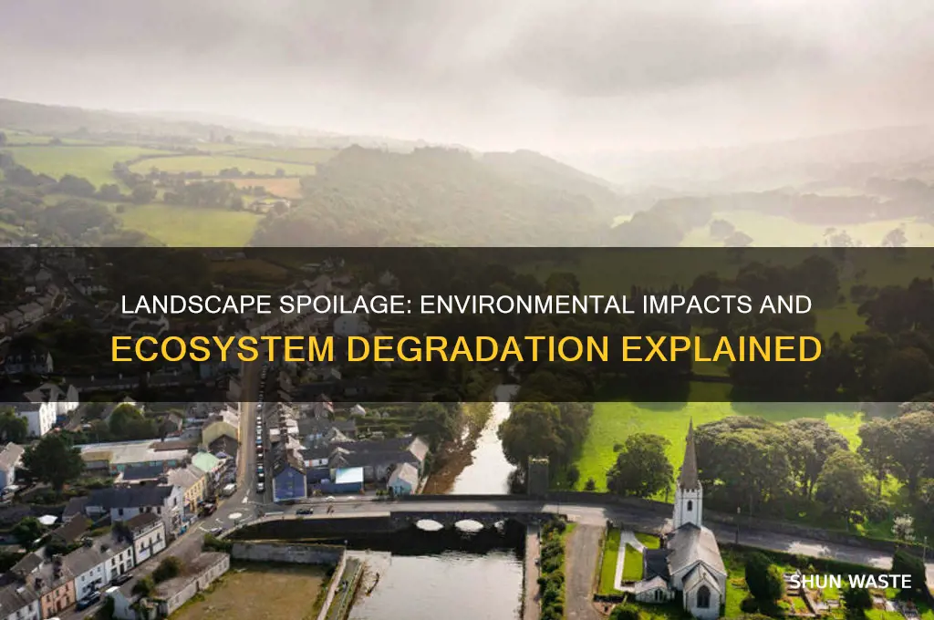 how does spoilage of landscape affect the environment