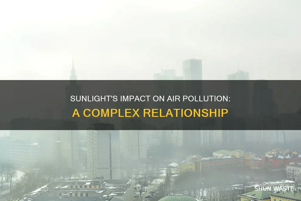 how does sunlight affect air pollution