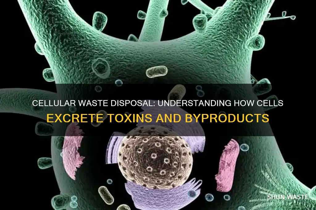 how does the cell excrete waste products