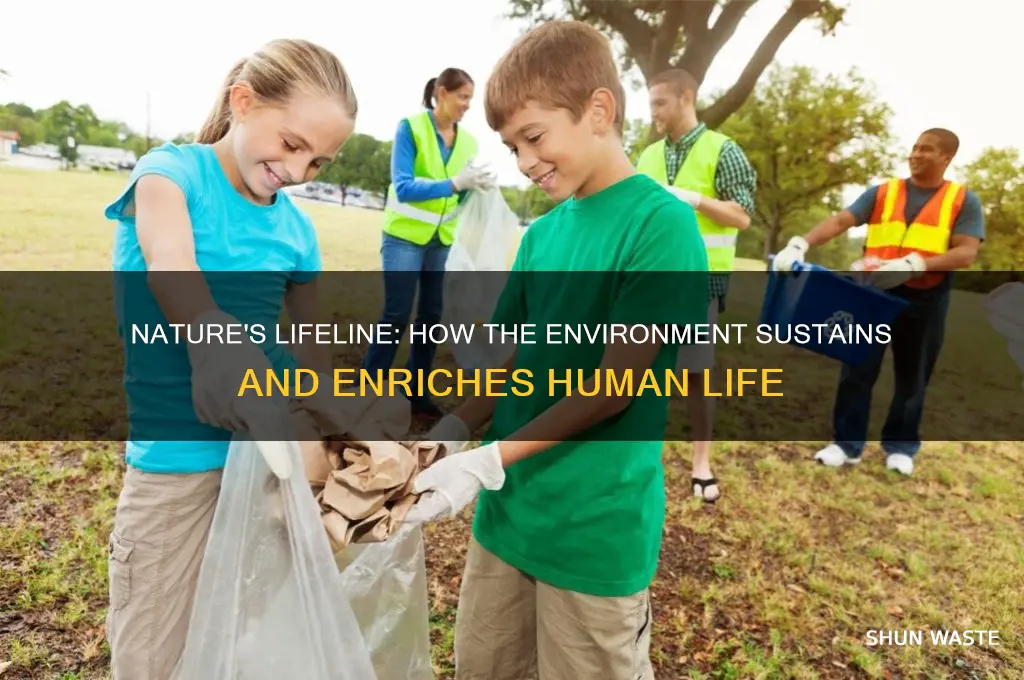 how does the environment help humans