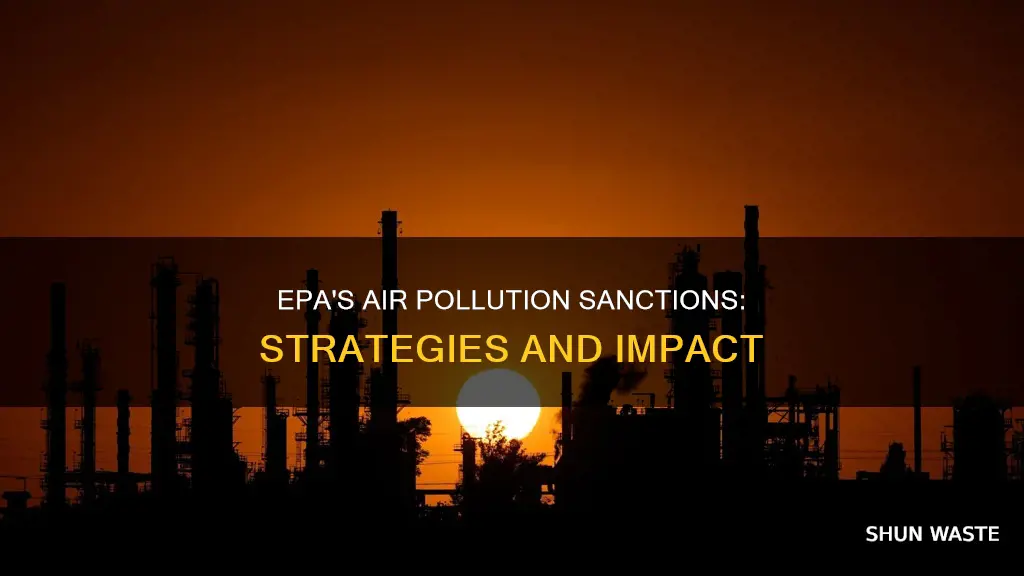 how does the epa sanction against air pollution