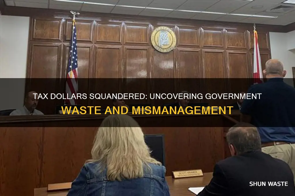 how does the governemnt waste our tax money