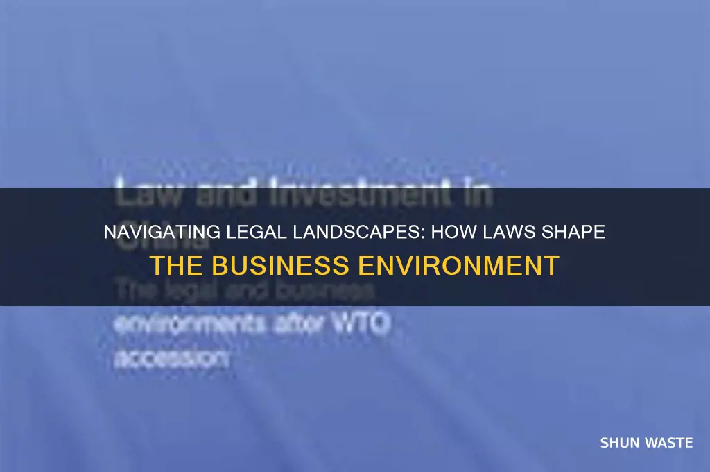 how does the laws affect the business environment