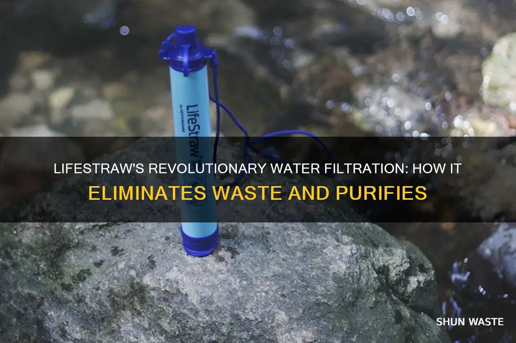 how does the life straw get rid of waster