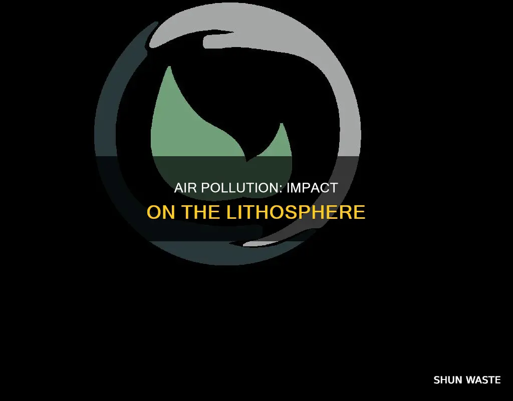 how does the lithosphere interact with air pollution