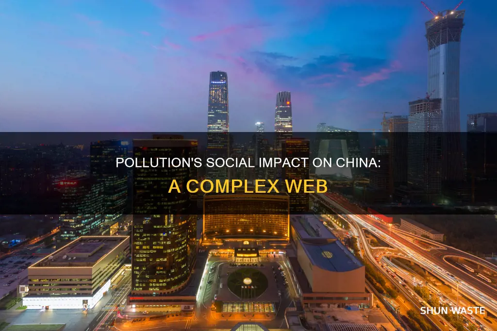 how does the pollution affect china socially