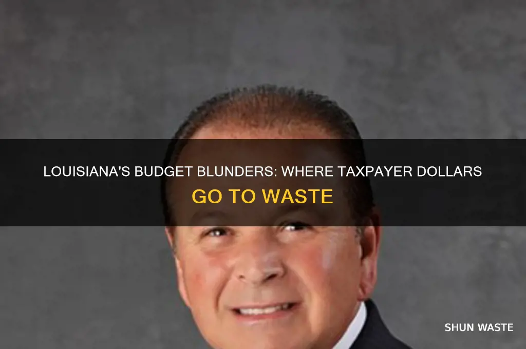 how does the state of louisiana waste money