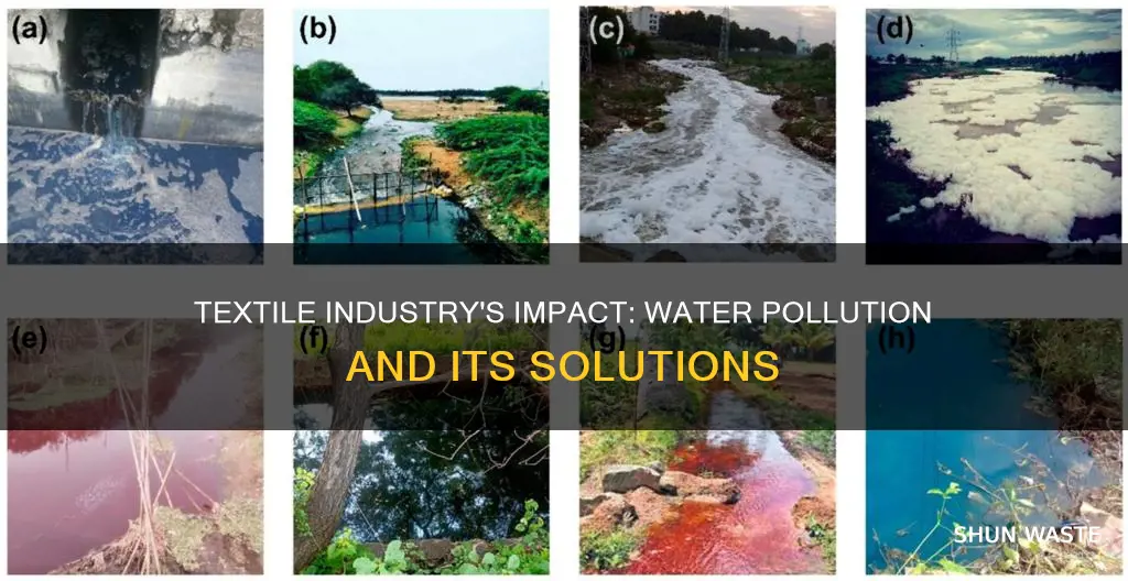 how does the textile industry affect water pollution