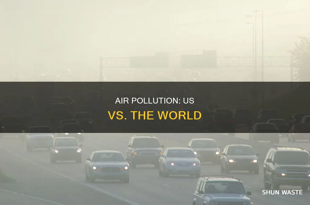 how does the us air pollution compare to other countries
