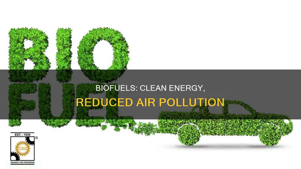 how does the use of biofuel reduce air pollution