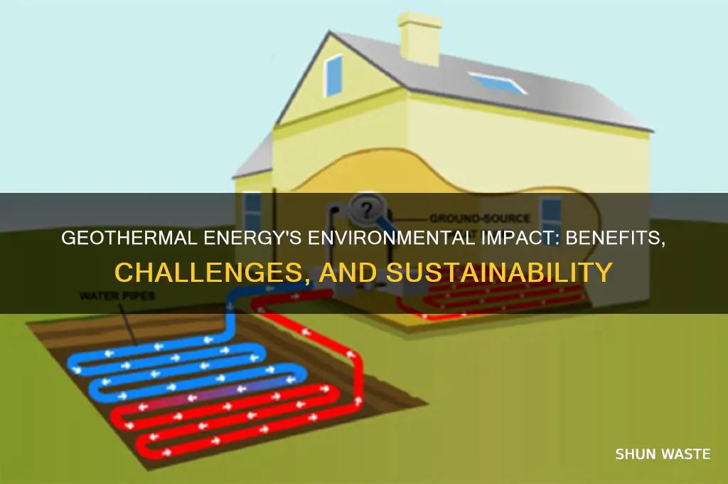 how does the use of geothermal energy affect the environment