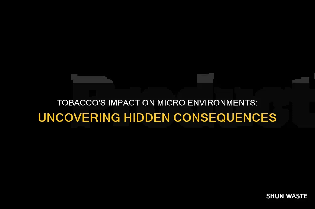 how does tobacco affect the micro environment