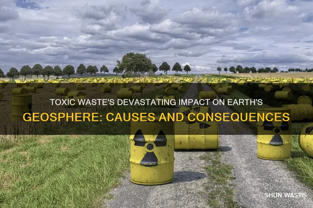 how does toxic waste affect the geosphere