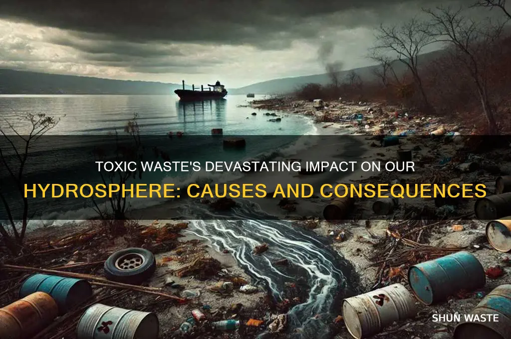 how does toxic waste affect the hydrosphere