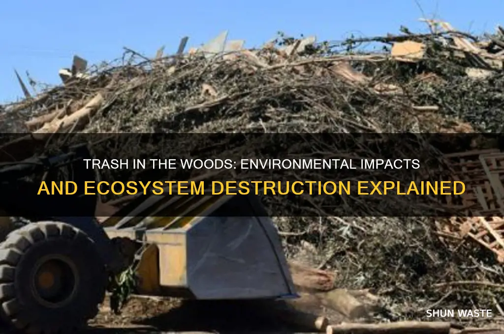 how does trash in the woods affect the environment