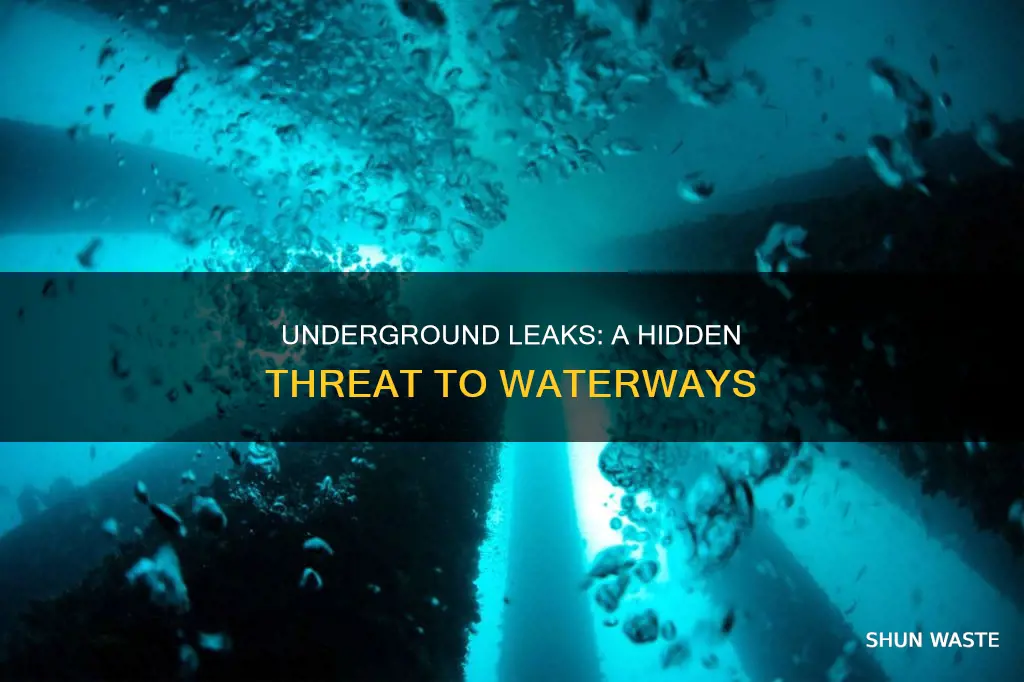 how does underground storage leakage cause water pollution