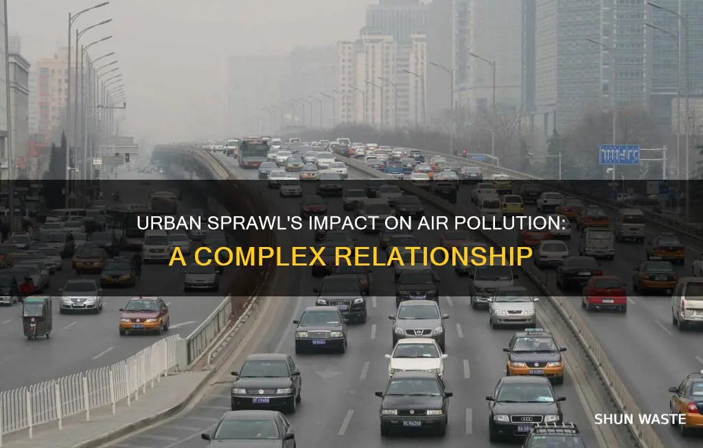 how does urban sprawl affect air pollution