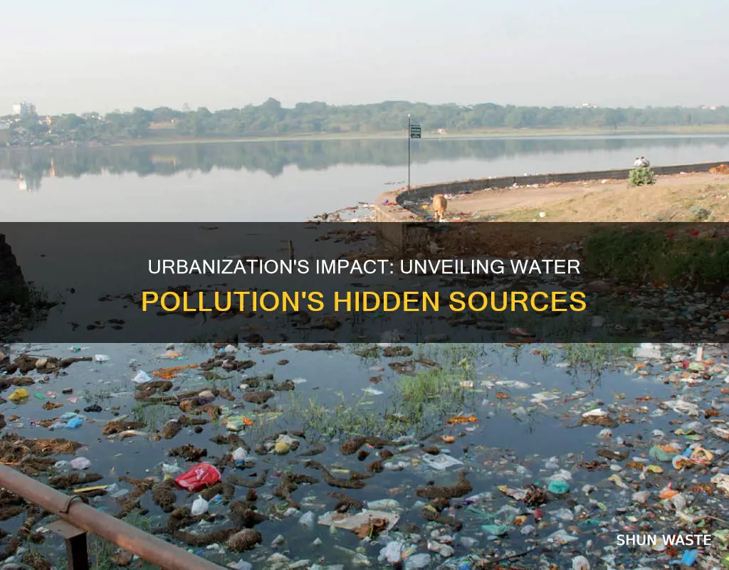 how does urbanisation cause water pollution