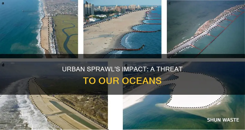 how does urben sprawl cause ocean pollution