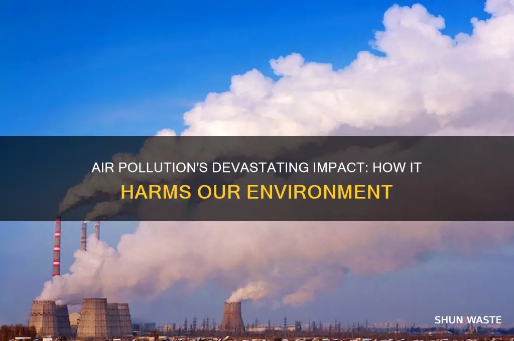 how does using air pollution affect the environment