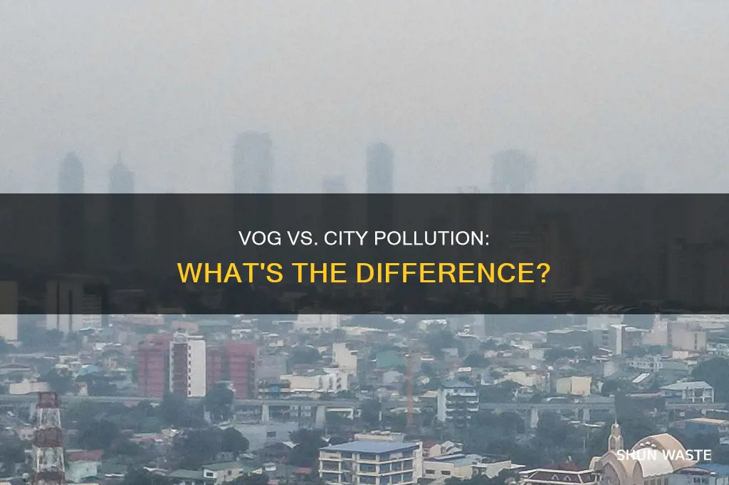 how does vog compare to city air pollution