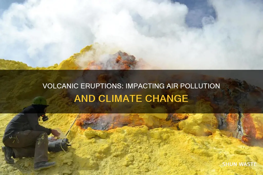 how does volcanic eruptions affect air pollution