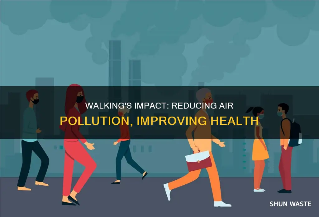 how does walking instead of driving help reduce air pollution