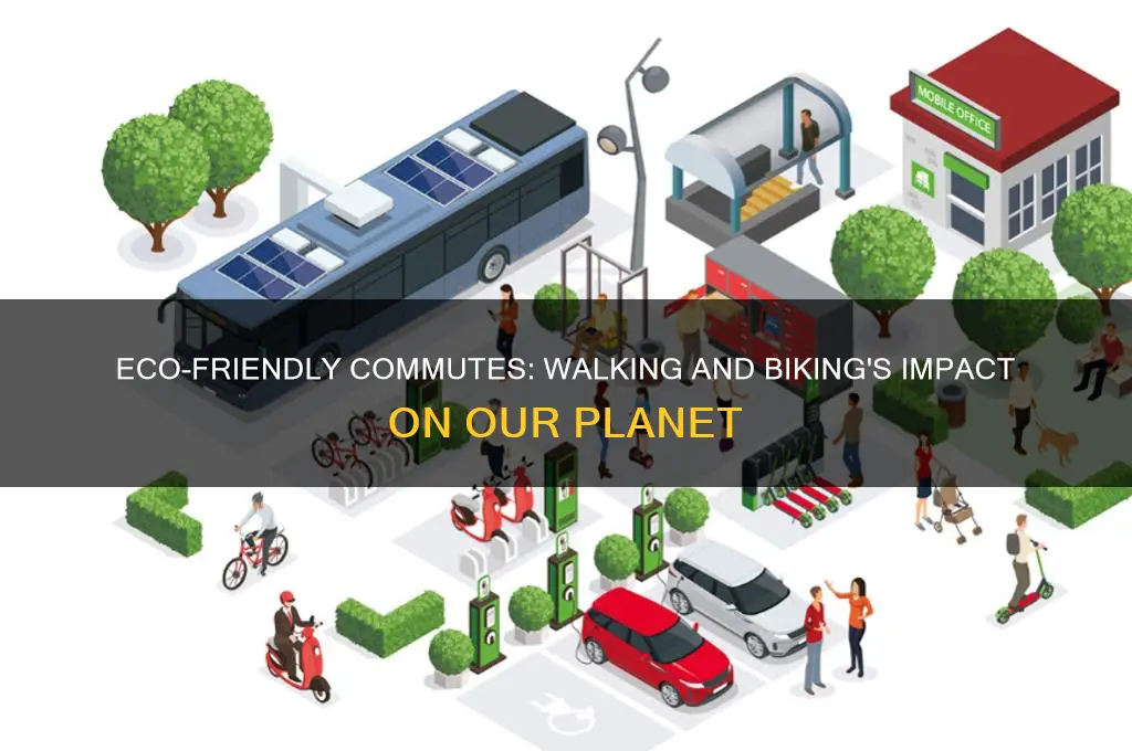 how does walking or riding a bike affect the environment