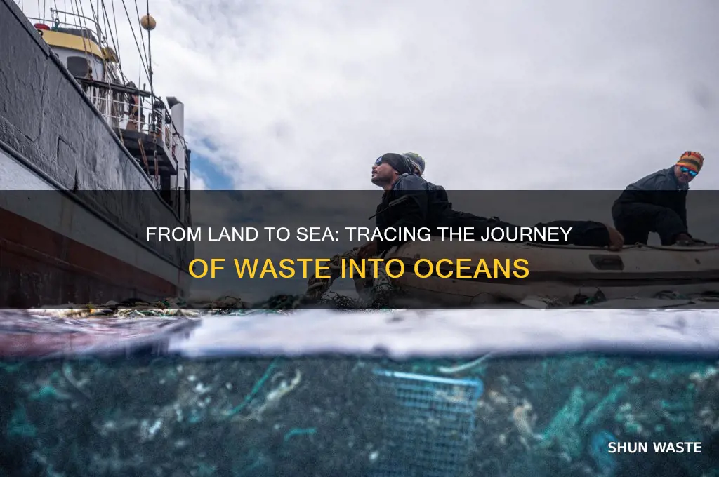 how does waste end up in the oicean