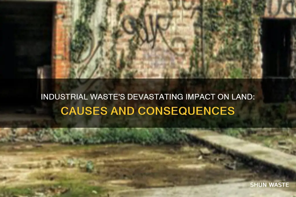 how does waste from industries affect land