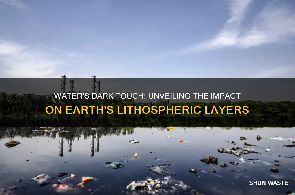 how does water pollution affect the lithosphere