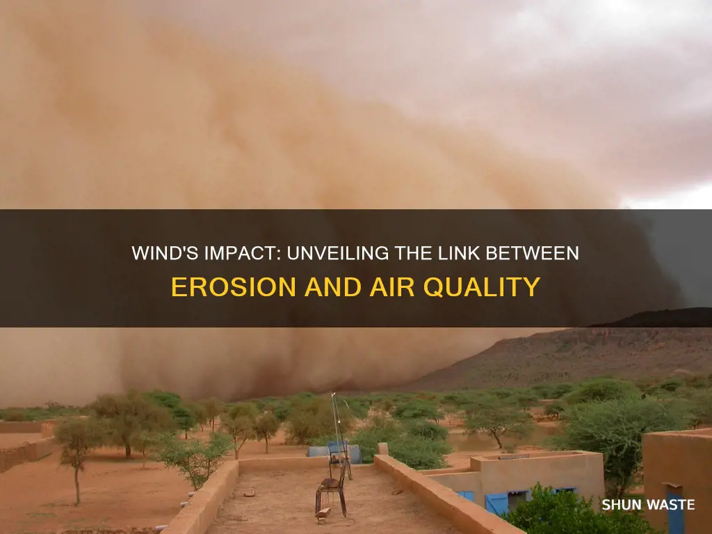 how does wind erosion cause air pollution