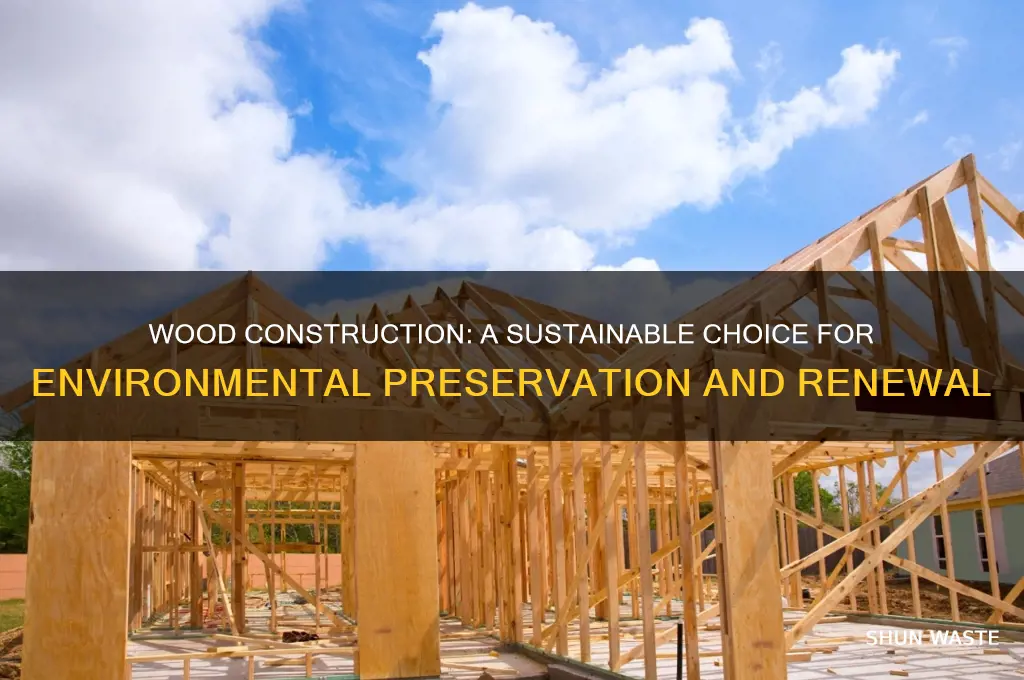how does wood construction help environment