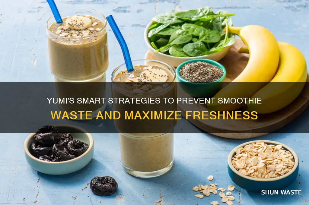 how does yumi keep their smoothies from wasting