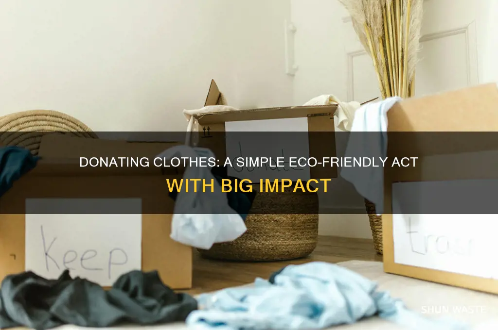 how donating clothes helps the environment