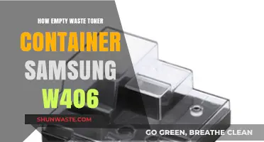 Replacing Empty Waste Toner Container in Samsung W406 Printer: A Guide