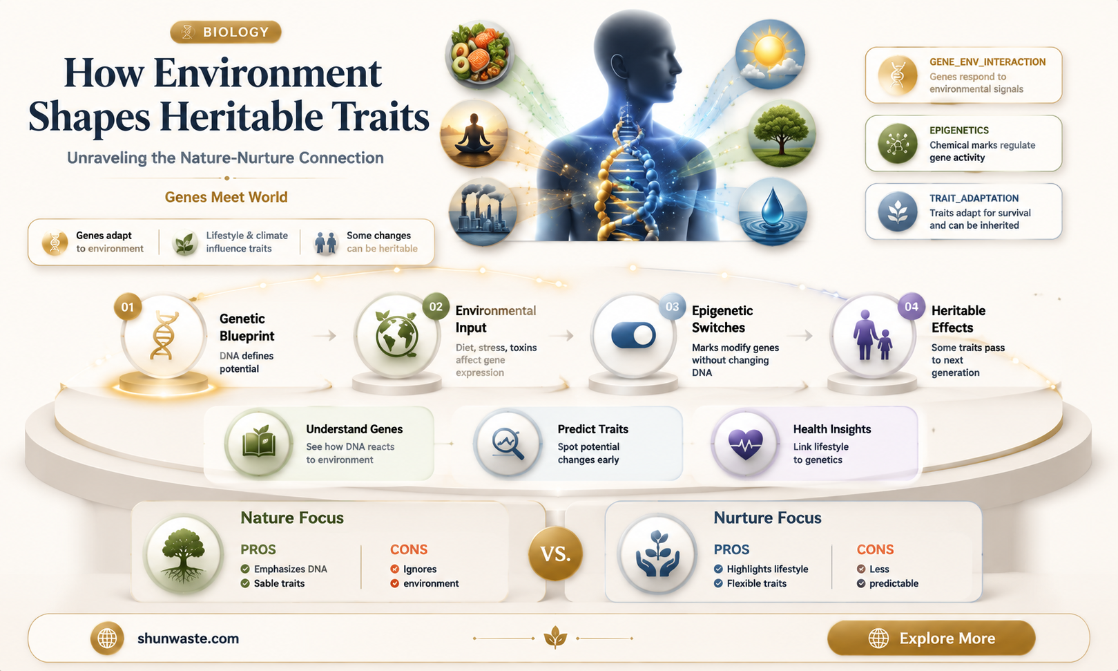 are heritable traits affected by environment