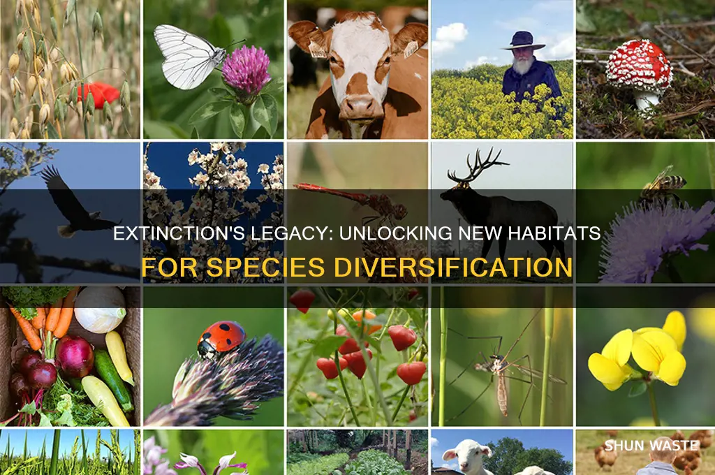 how extinction can make new environments available for adaptive radiation