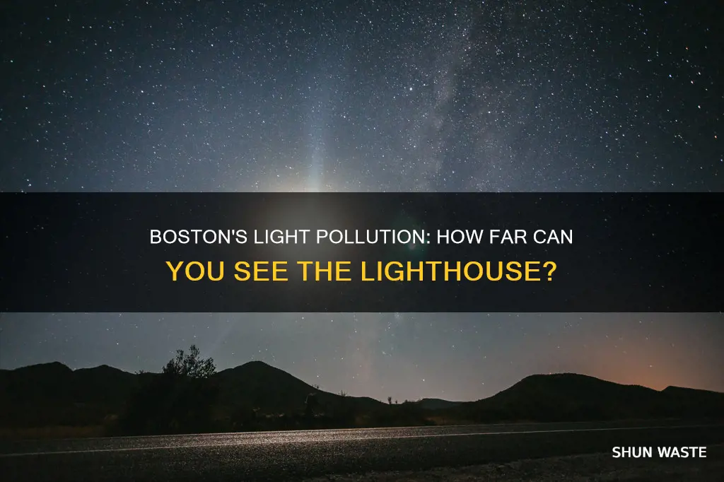 how far away can you see boston light pollution