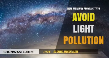 Escape Light Pollution: Distance Needed From Cities