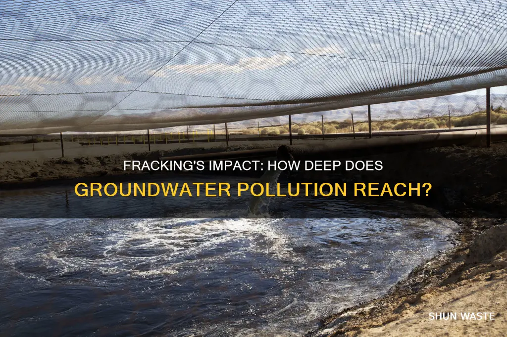 how far can fracking pollute groundwater