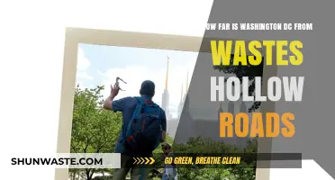 Distance from Washington DC to Wastes Hollow Roads: A Travel Guide