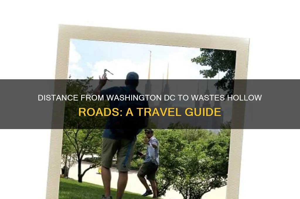 how far is washington dc from wastes hollow roads