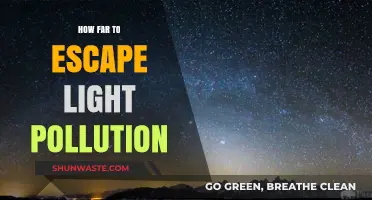 Escaping Light Pollution: How Far is Far Enough?